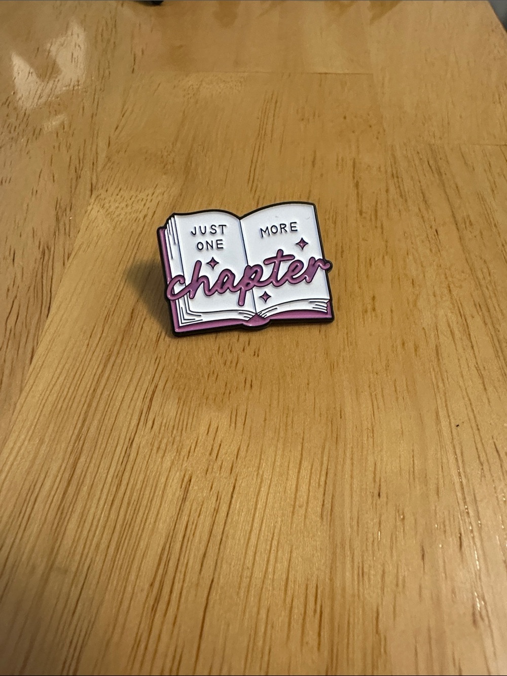 Multiple Quantity: Just One More Chapter Pin